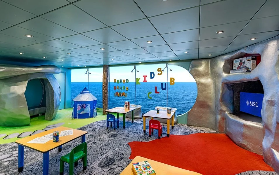 Foto aan boord van de MSC Poesia