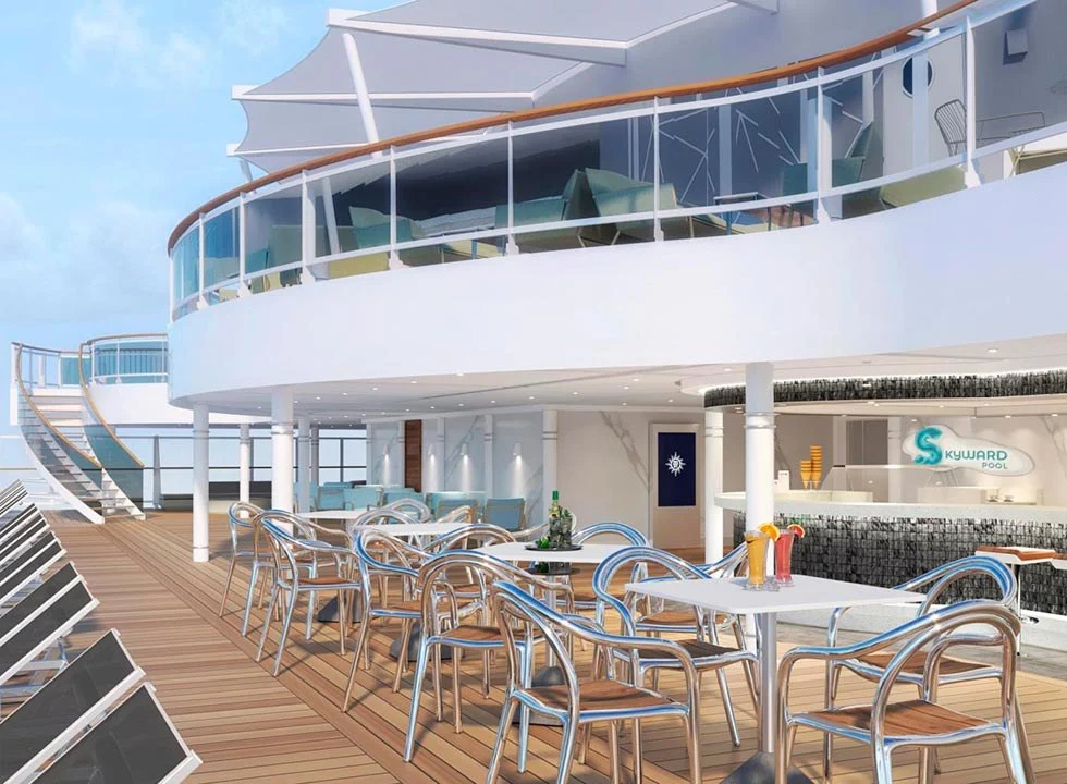Foto aan boord van de MSC Seashore