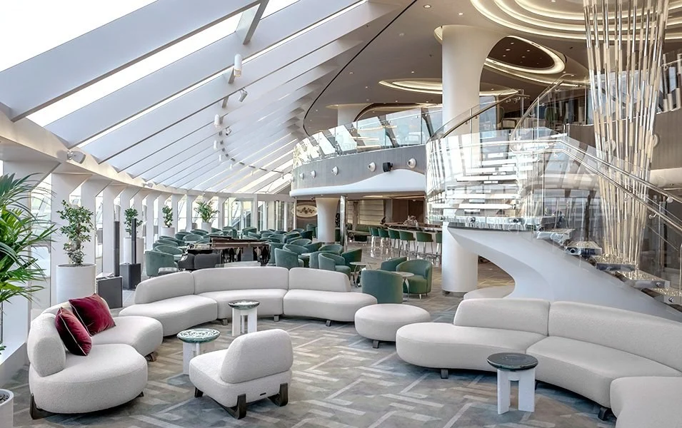 Foto aan boord van de MSC World Europa