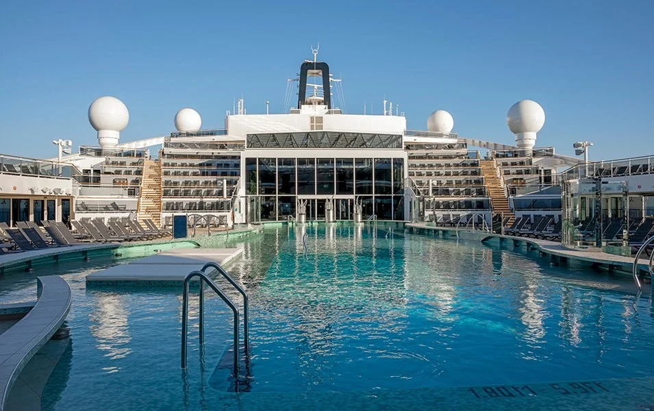 Foto aan boord van de MSC World Europa