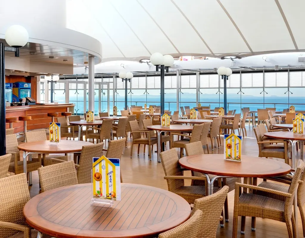 Foto aan boord van de MSC Lirica