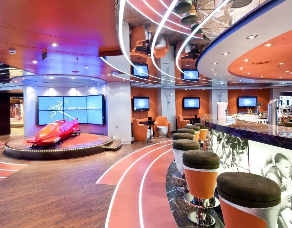 Foto aan boord van de MSC Magnifica
