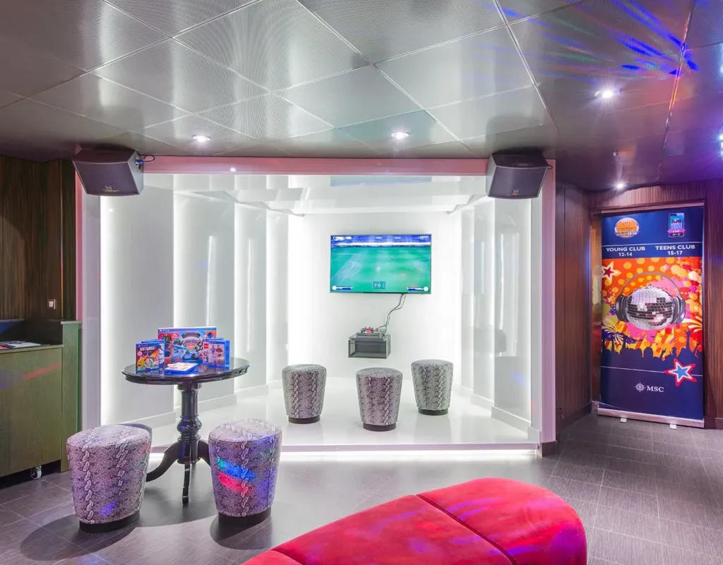 Foto aan boord van de MSC Lirica