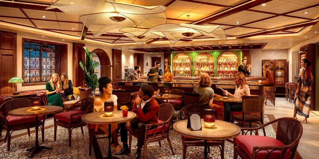 Foto aan boord van de MSC World Atlantic