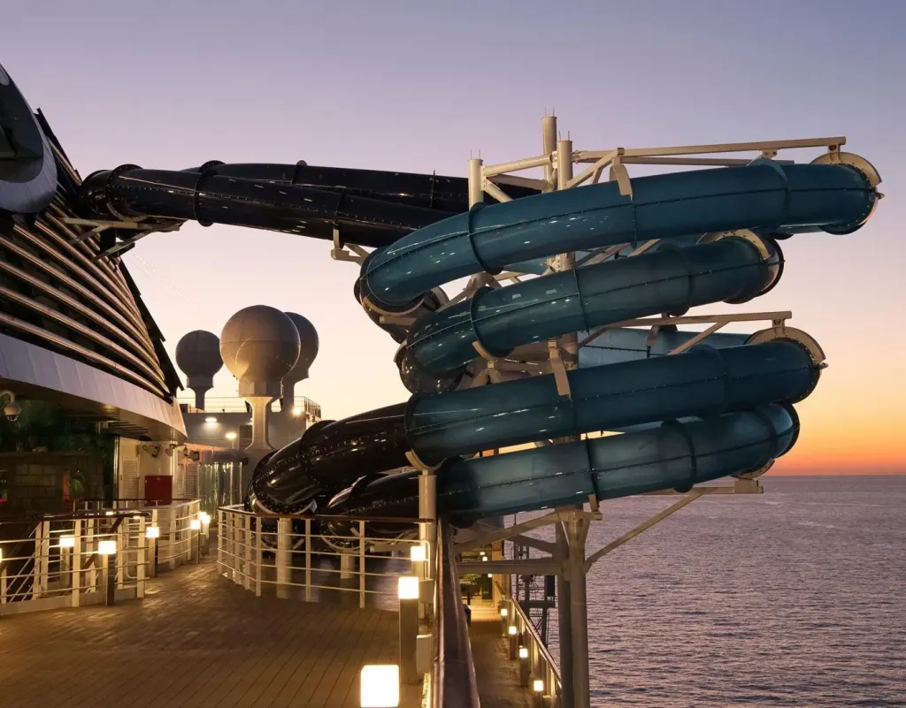 Foto aan boord van de MSC Seaside