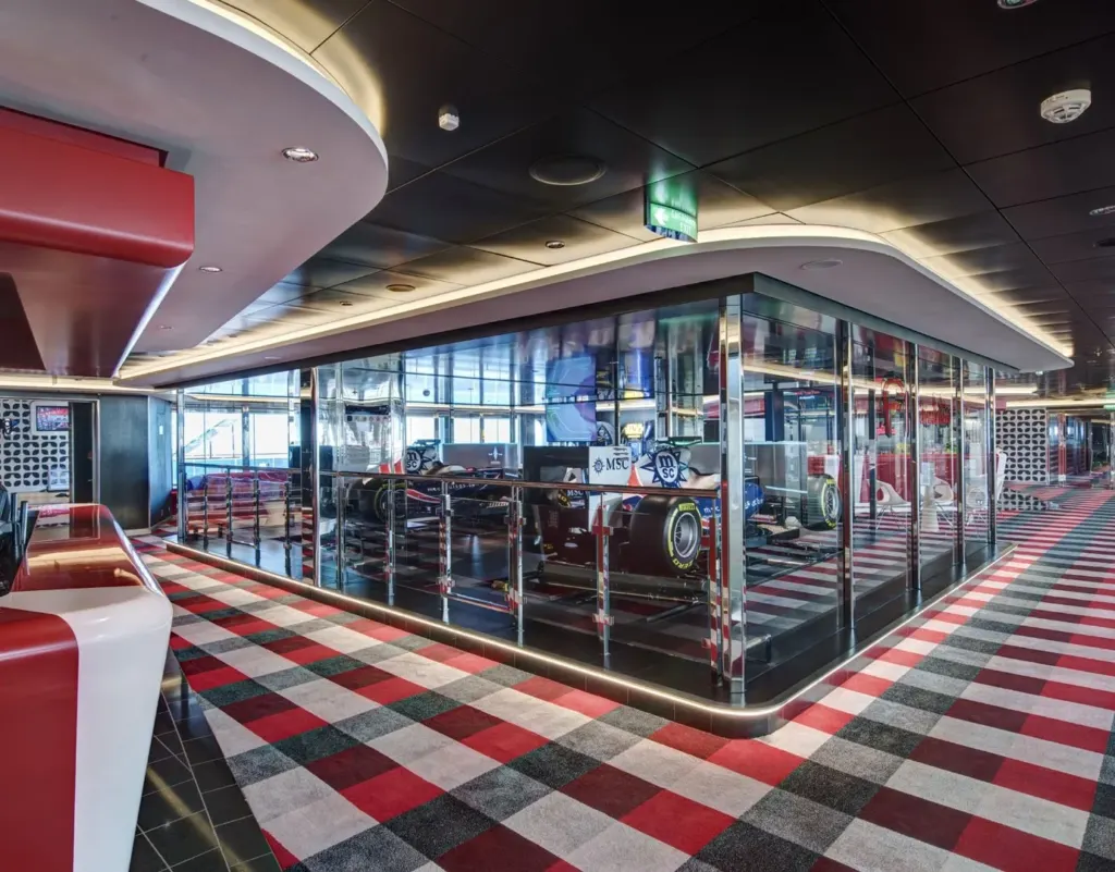Foto aan boord van de MSC Bellissima