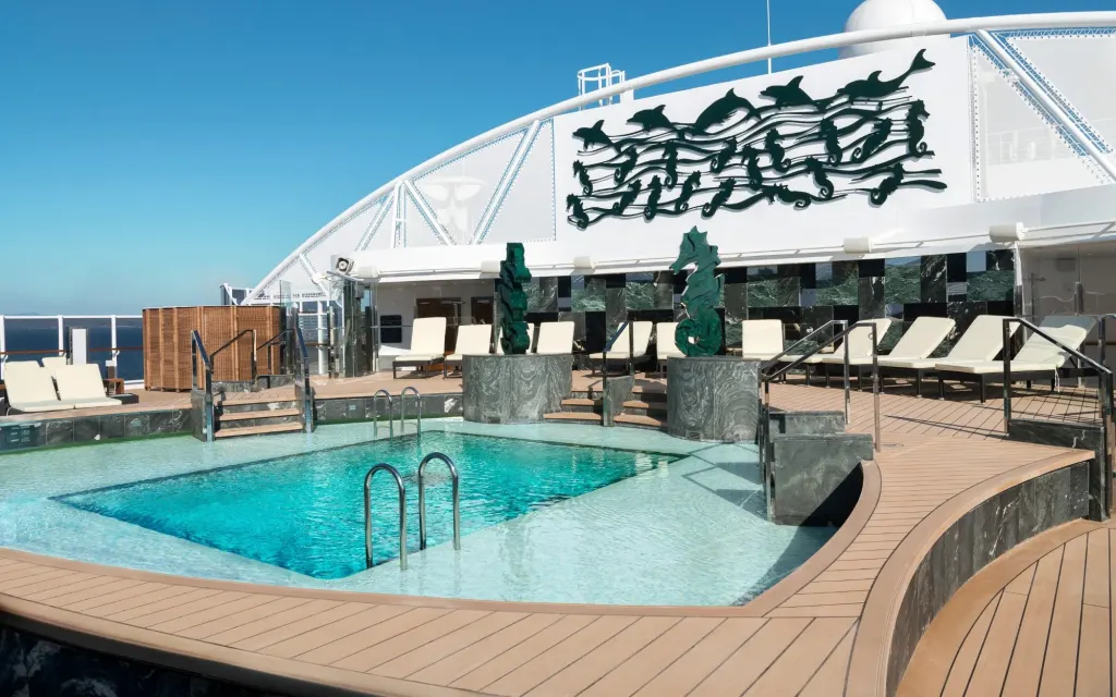 Foto aan boord van de MSC Seaside