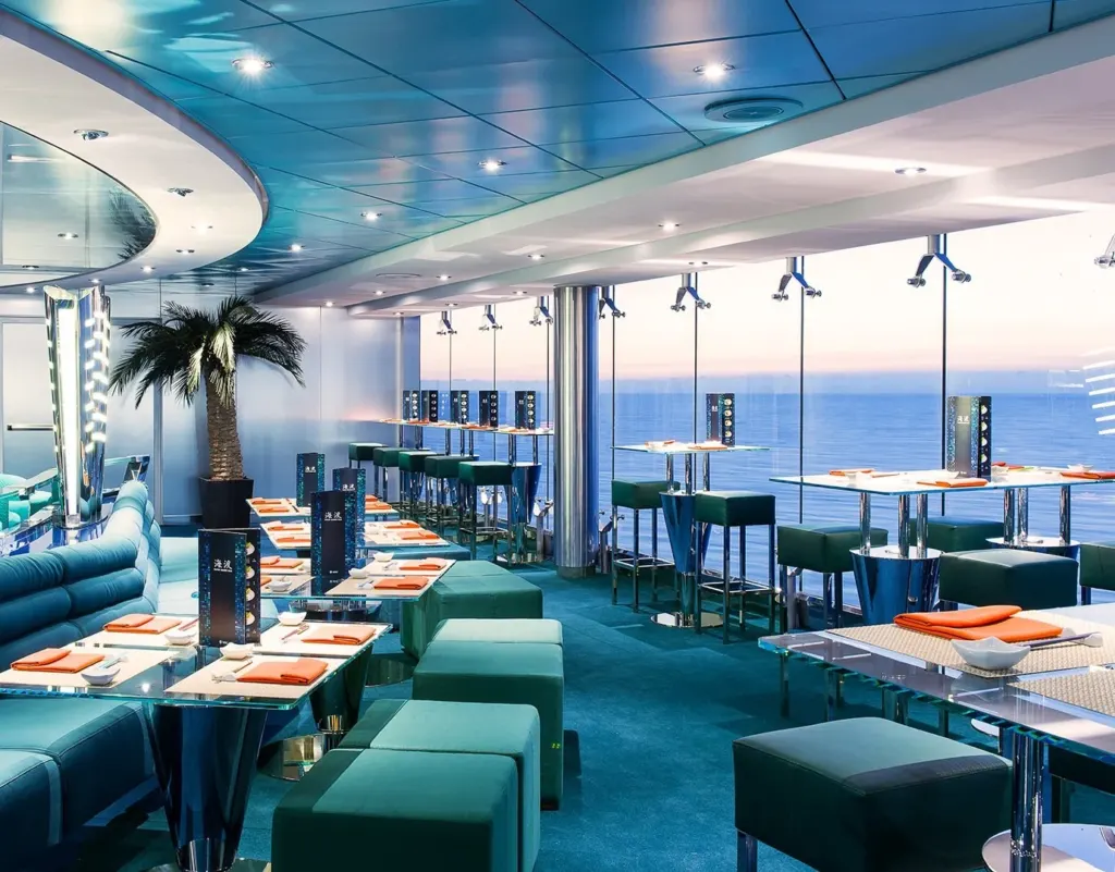 Foto aan boord van de MSC Lirica
