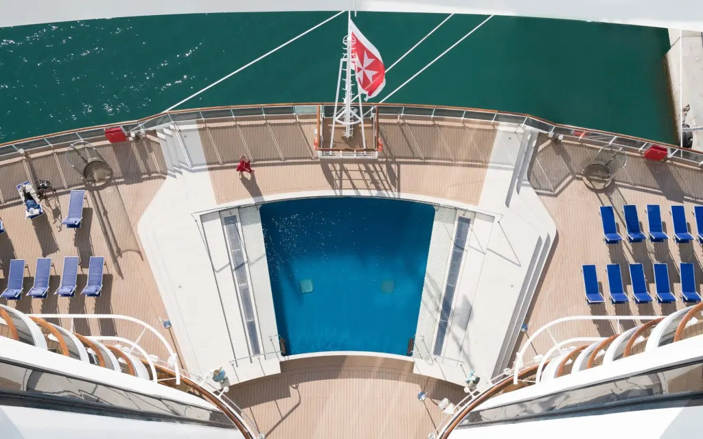 Foto aan boord van de MSC Seaside
