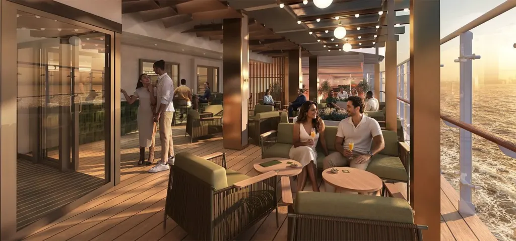 Foto aan boord van de MSC World Asia